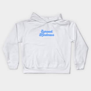 spread kindness blue Kids Hoodie